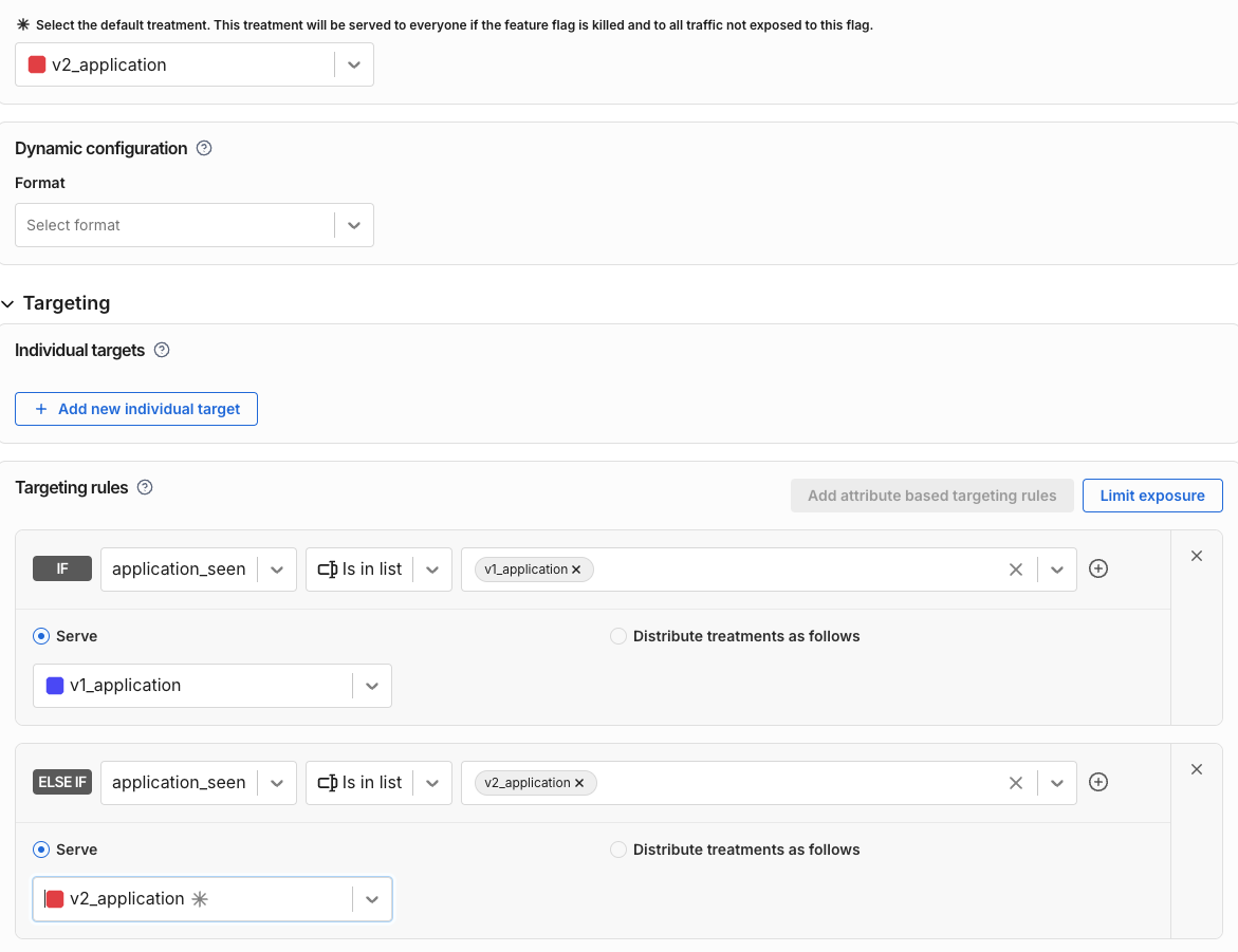 Using segments for treatment targeting